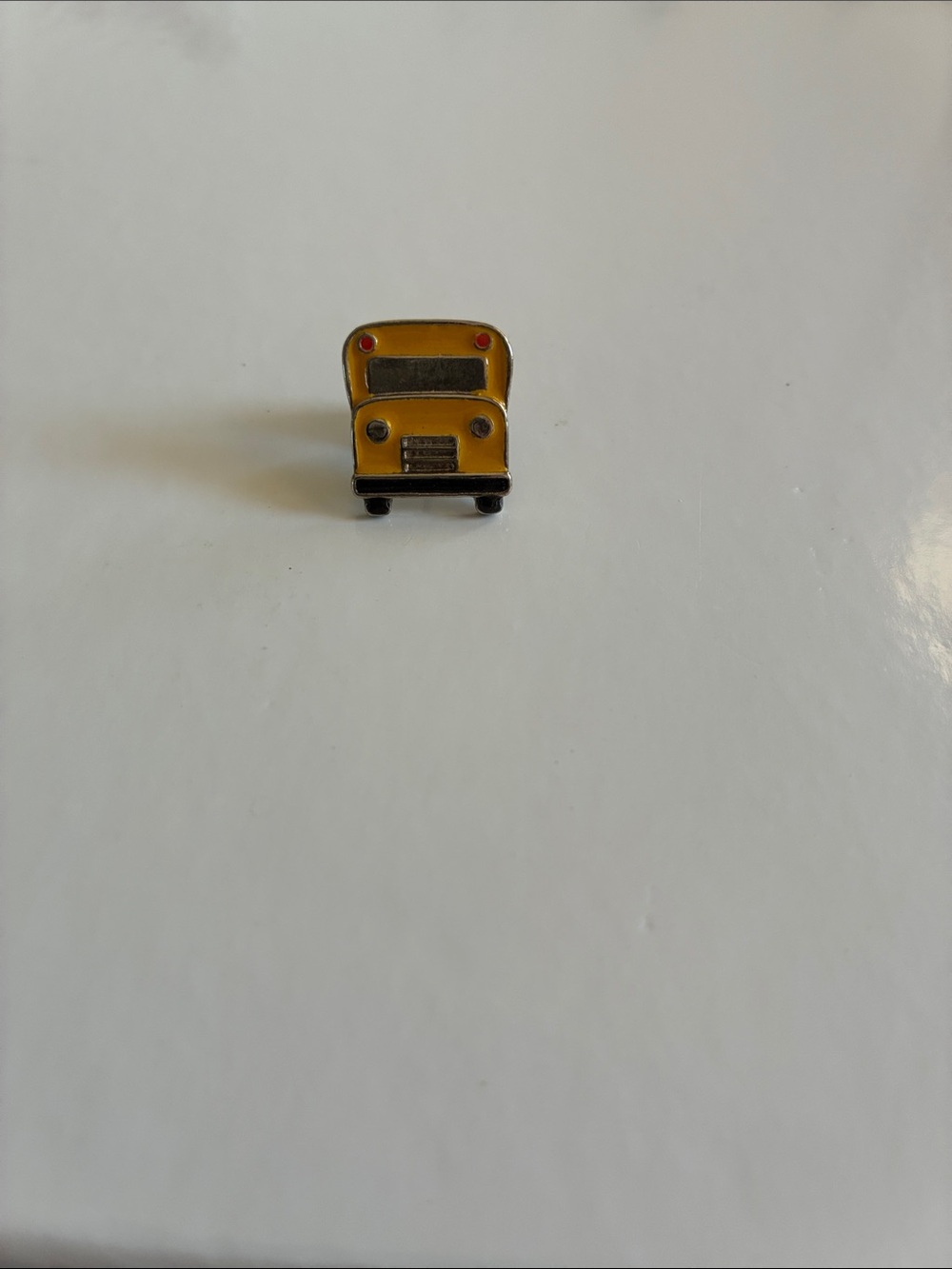 Yellow Enamel School Bus Lapel Pin - Men's Accessory